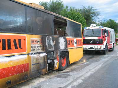 Busbrand in Fiss