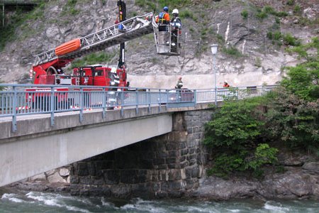 Gemeinsame Übung und Einsatz mit der Wasserrettung Landeck