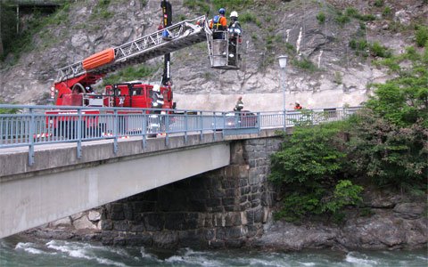 Gemeinsame Übung und Einsatz mit der Wasserrettung Landeck