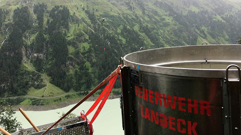 Waldbrand nach Blitzeinschlag im Kaunertal