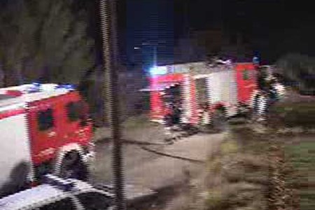 Brand eines Unterstandes im Wald oberhalb von Landeck