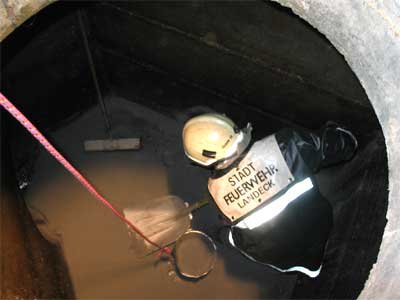 Austritt von Hydrauliköl in Urgen