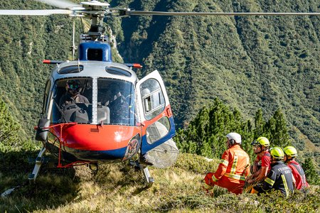 Erfolgreiche Waldbrandübung in Galtür