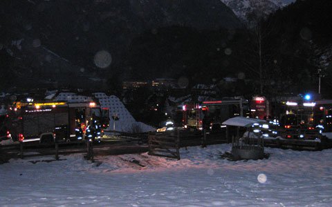 Brand einer Zwischendecke in Zams