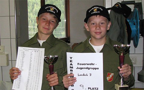 Teambewerb der Jugendfeuerwehren in Pettneu