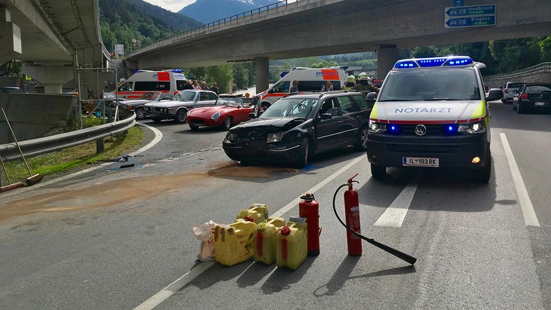 Schwerer Verkehrsunfall im Bereich Landeck-West