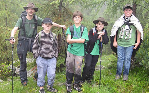 Feuerwehrjugend auf der Landecker Schihütte